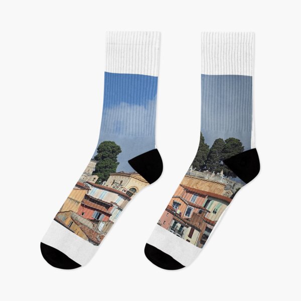 Item preview, Church and cemetery on top of the hill in Menton France designed and sold by goceris.