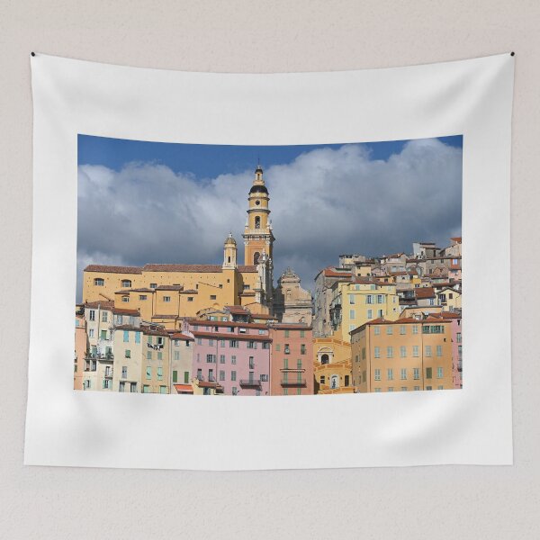 Item preview, Church tower in Menton France  designed and sold by goceris.