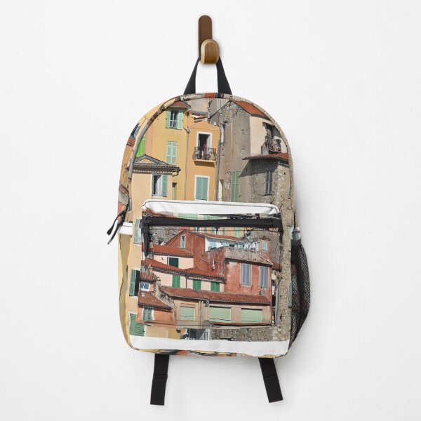 Item preview, Colorful old buildings in Menton cityscape France designed and sold by goceris.