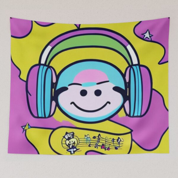 Item preview, Technicolor Tunes - Playful Pulse - Colour headphone designed and sold by WBP Mart.