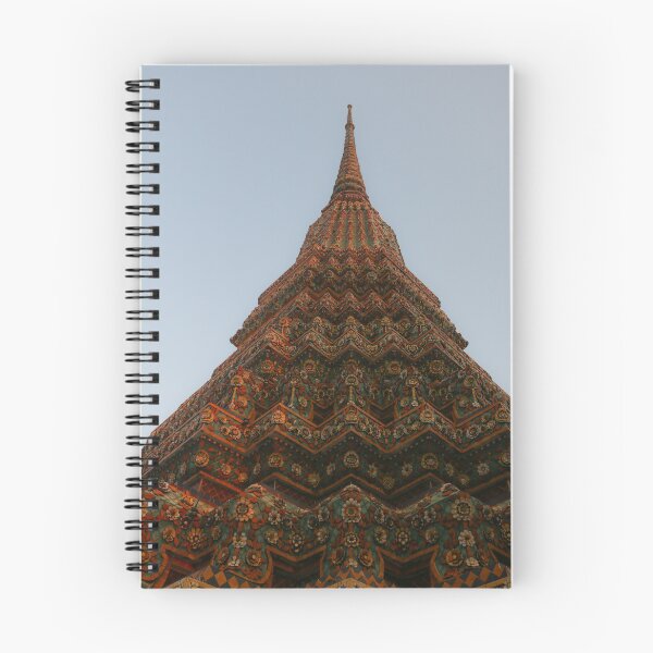 Item preview, First low angle view of a Buddha stupa reaching symmetrical in the clear sky. designed and sold by kall3bu.
