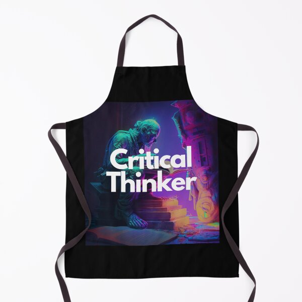 Item preview, Critical Thinker White on Black entrepreneur Analog Horror, chalk art, wide shot, V-Ray rendering designed and sold by EmprendeHoy.