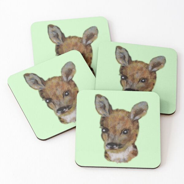 Item preview, fawn, deer, doe, in a field of flowers designed and sold by FLEURDELAINE04.