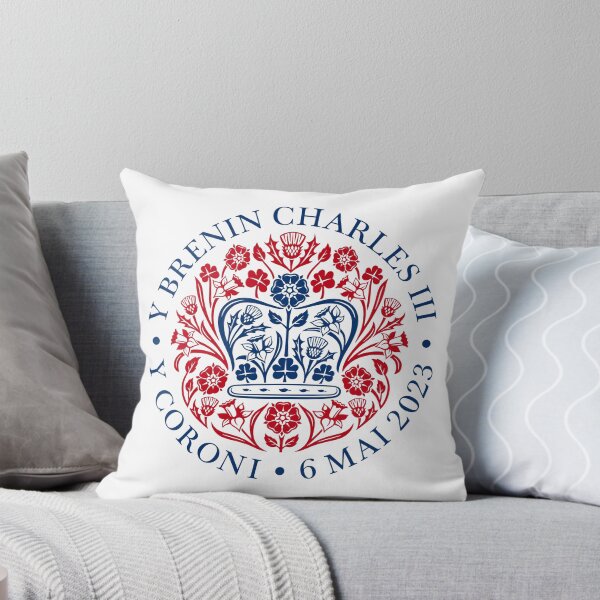 Item preview, The Coronation of King Charles III Red, White and Blue Welsh Language Logo designed and sold by Duncan Day.
