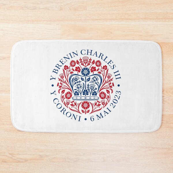 Item preview, The Coronation of King Charles III Red, White and Blue Welsh Language Logo designed and sold by Duncan Day.