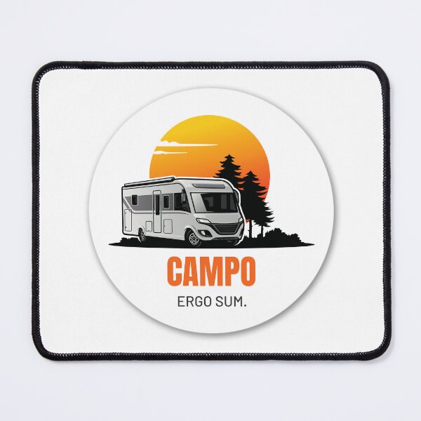 Item preview, CAMPO ERGO SUM. I camp therefore I am. Camping Caravan Campervan Camper Design T-Shirt Hoodie Cup individually mobile freedom designed and sold by JoWillem.