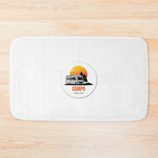 Item preview, CAMPO ERGO SUM. I camp therefore I am. Camping Caravan Campervan Camper Design T-Shirt Hoodie Cup individually mobile freedom designed and sold by JoWillem.