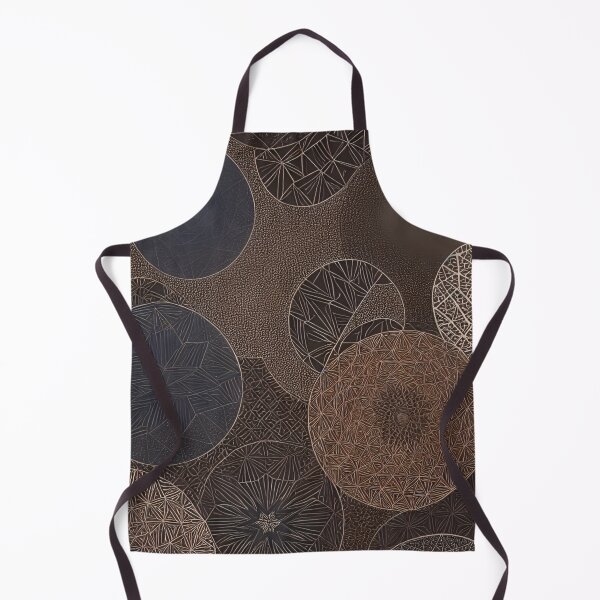 Item preview, Golden Brown Retro African Eqyptian 70's Chic Abstract Design Version 8 designed and sold by DreamingAwake1.