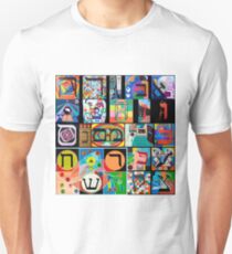Modern Hebrew Alephbet Unisex T-Shirt