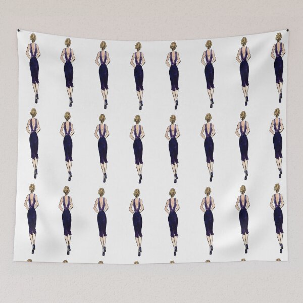 Item preview, Low Draped Back in Midnight designed and sold by Praline Creative.