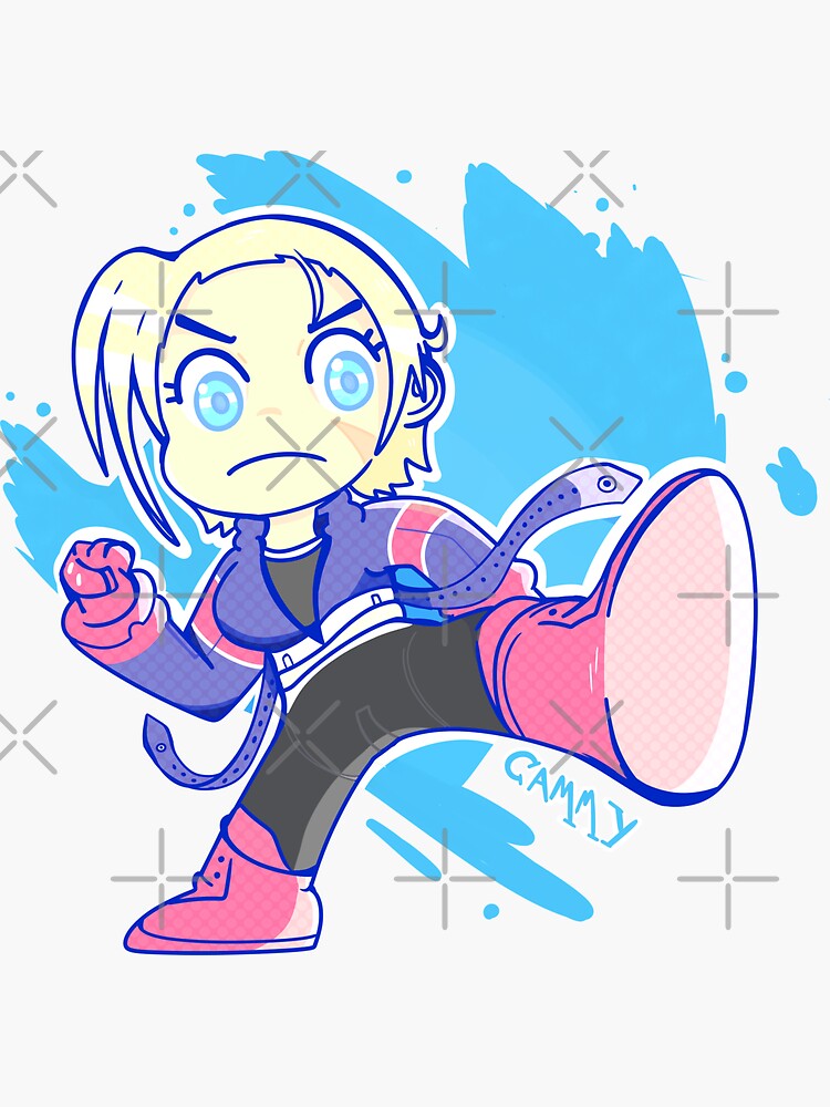 Street Fighter Stickers Cammy SF6 Chibi 