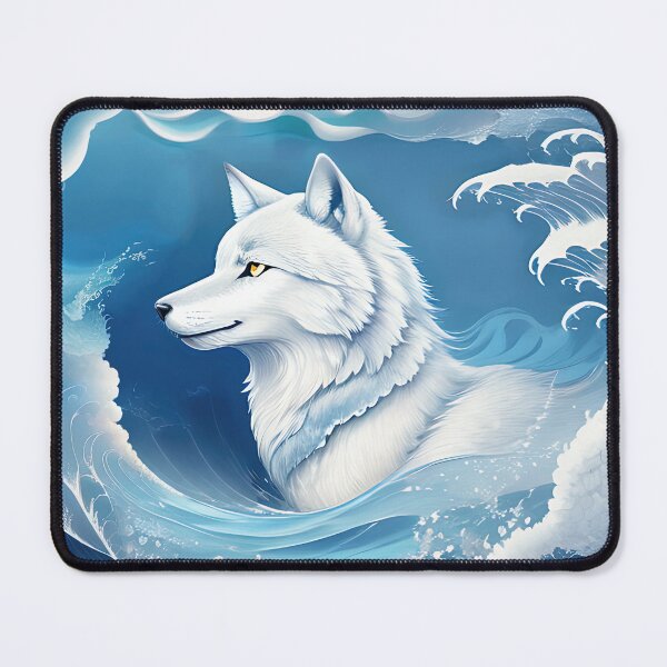 Item preview, Wolf and ocean waves designed and sold by ChaosEdits.