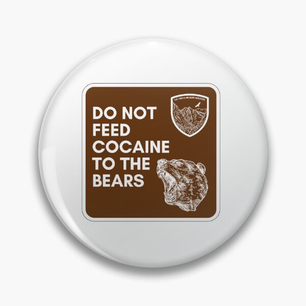 Item preview, COCAINE BEAR PARK RANGER SIGN designed and sold by baldbird.