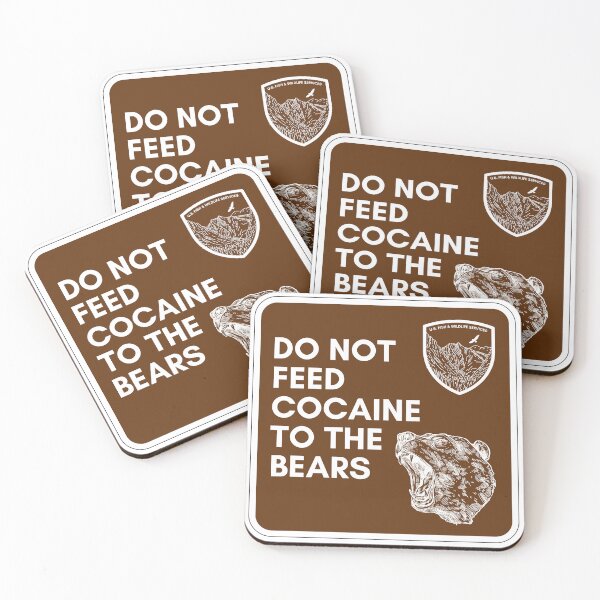 Item preview, COCAINE BEAR PARK RANGER SIGN designed and sold by baldbird.
