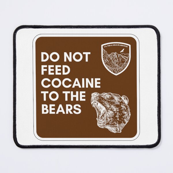 Item preview, COCAINE BEAR PARK RANGER SIGN designed and sold by baldbird.