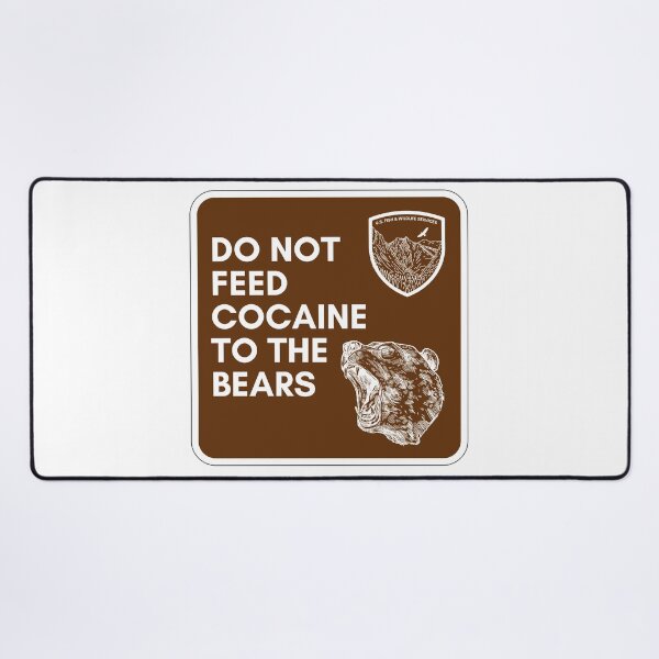 Item preview, COCAINE BEAR PARK RANGER SIGN designed and sold by baldbird.