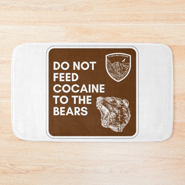 Item preview, COCAINE BEAR PARK RANGER SIGN designed and sold by baldbird.