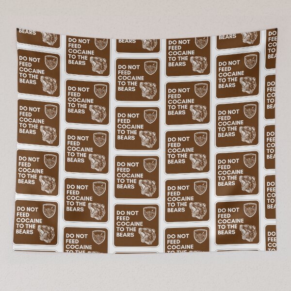 Item preview, COCAINE BEAR PARK RANGER SIGN designed and sold by baldbird.