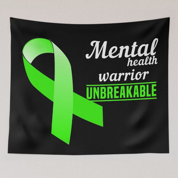 Item preview, Mental Health Warrior Mental Health Awareness Unbreakable designed and sold by Color-Sparkle.
