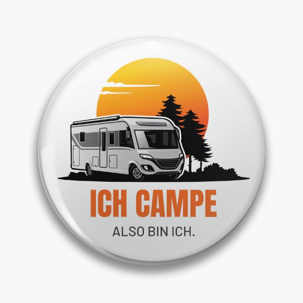 Item preview, I CAMP, THEREFORE I AM. Camping Caravan Campervan Camper Design T-Shirt Hoodie Cup individually mobile freedom designed and sold by JoWillem.