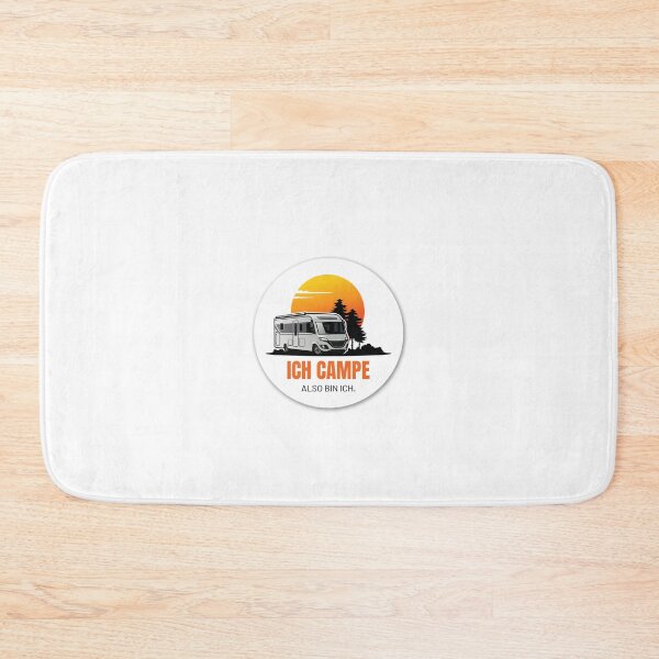 Item preview, I CAMP, THEREFORE I AM. Camping Caravan Campervan Camper Design T-Shirt Hoodie Cup individually mobile freedom designed and sold by JoWillem.