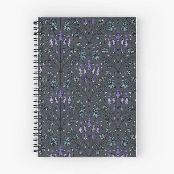 Artikelvorschau, Nahtloses Muster der isländischen Lupine | dunkle Palette entworfen und verkauft von Loopyful Design.