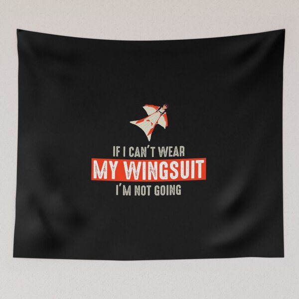 Item preview, Wingsuit flying Base Jumping Skydiving designed and sold by TastefulTees.