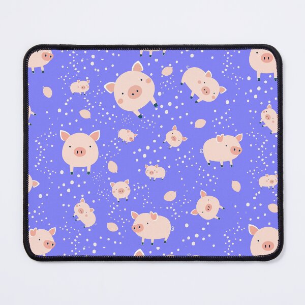 Item preview, Pigs pattern - purple background designed and sold by Artxplor.