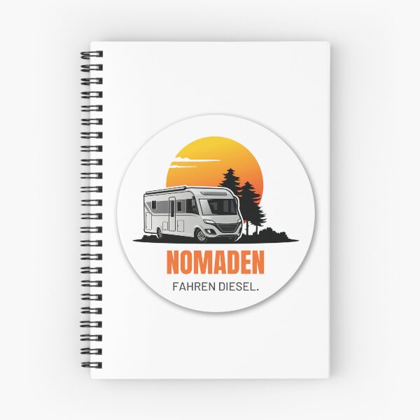 Item preview, NOMADS DRIVE DIESEL. Camping Caravan Campervan Camper Design T-Shirt Hoodie Cup individually mobile freedom designed and sold by JoWillem.