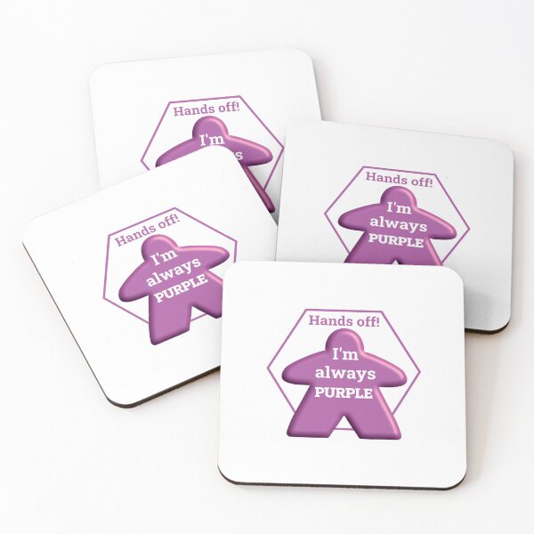 Item preview, Hands Off I'm Always Purple - Board game inspired meeple design - Table Top Gaming designed and sold by WindmillBay.