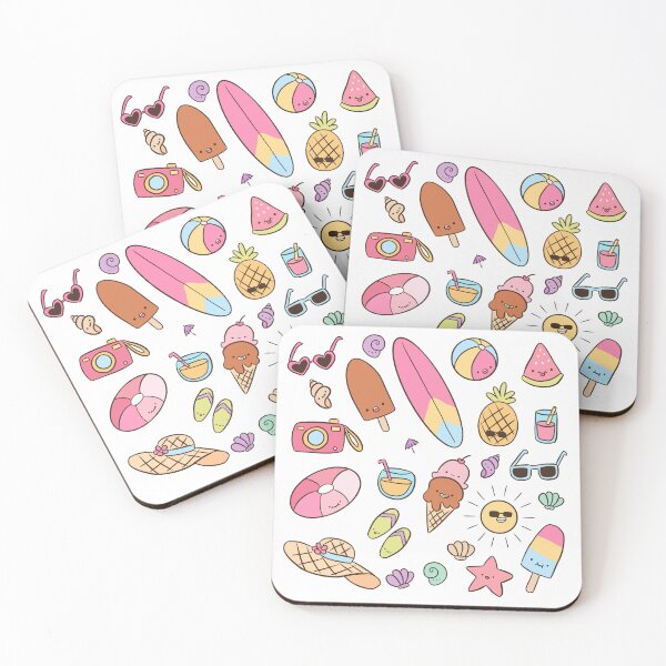 Item preview, Kawaii summer time pattern  designed and sold by Yarafantasyart.