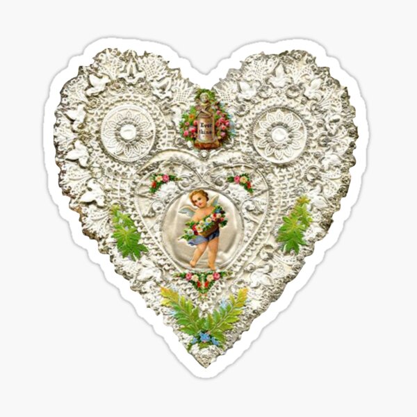 Victorian Valentine Heart Wall Sticker