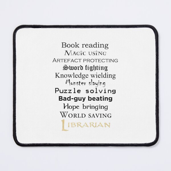 Item preview, Librarian black text   designed and sold by barrettallison8.