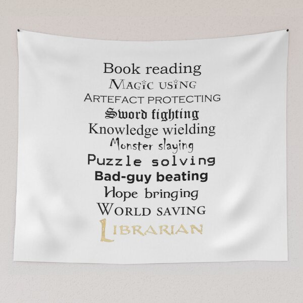 Item preview, Librarian black text   designed and sold by barrettallison8.