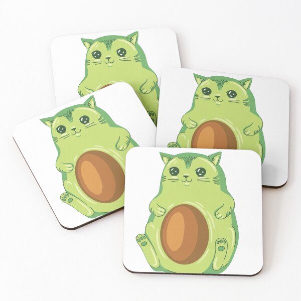 Item preview, cute cat avocado sticker designed and sold by MEDKH02.