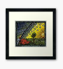 The Flammarion engraving, hand coloured Framed Print