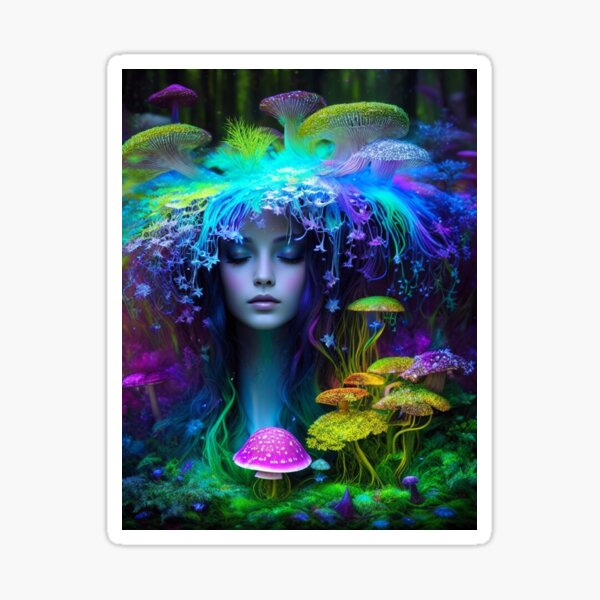 Psychedelic Mother Nature #4 Part of the Psychedelic Mother Nature Collection Sticker