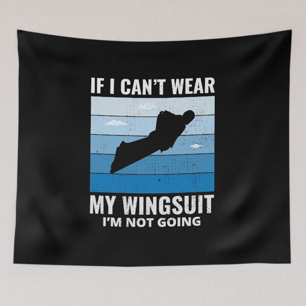 Item preview, Wingsuit flying Base Jumping Skydiving designed and sold by TastefulTees.