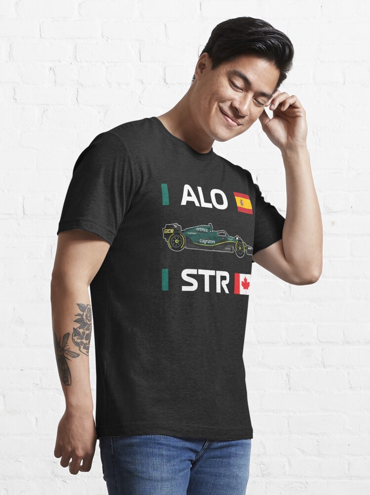 Camiseta esencial for Sale con la obra «Aston Martin F1 Team 2023 AMR23 Fernando  Alonso Lance Stroll» de FormulaGTee1