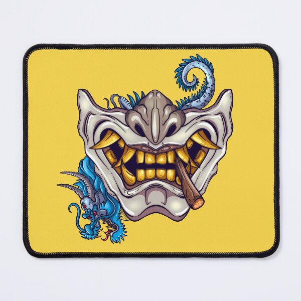 Item preview, Demon Menpo samurai fighter dragon designed and sold by Purplecubeart.