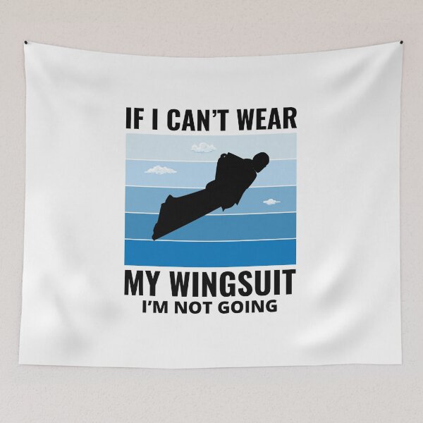Item preview, Wingsuit flying Base Jumping Skydiving Skydive designed and sold by TastefulTees.