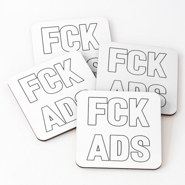 Item preview, Fuck ads typography internet   designed and sold by CosmicTeesCoO.