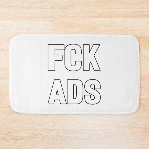 Item preview, Fuck ads typography internet   designed and sold by CosmicTeesCoO.
