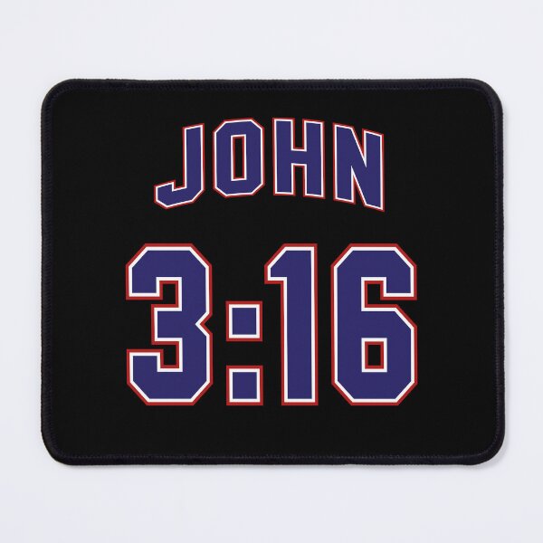 Item preview, John 3:16 Football Jersey Style designed and sold by joshcartoonguy.