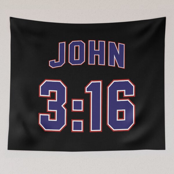 Item preview, John 3:16 Football Jersey Style designed and sold by joshcartoonguy.