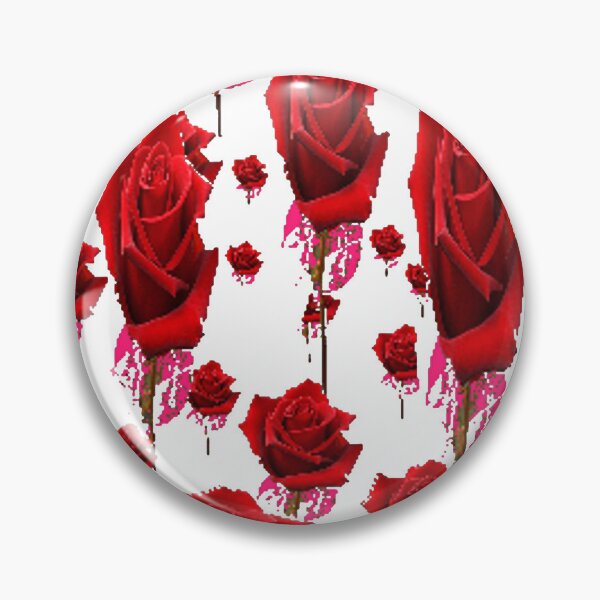 Item preview, ABSTRACTED RED ROSES PATTERNS WHITE ART designed and sold by sharlesart.