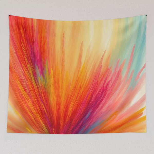 Item preview, Colorful warm autumn vibrant hues of paint designed and sold by RK - Shop.