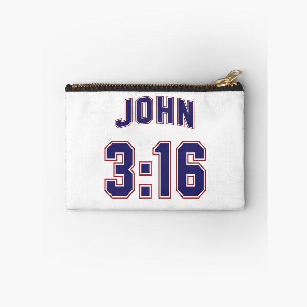 Item preview, John 3:16 Football Jersey Style - White Background designed and sold by joshcartoonguy.