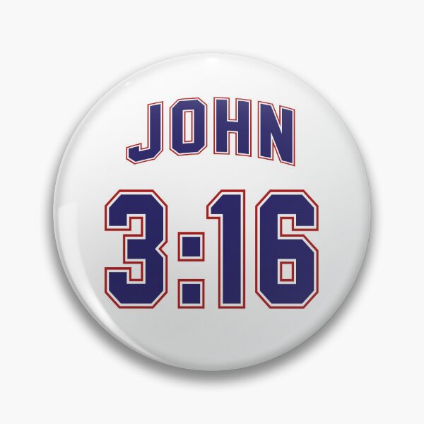 Item preview, John 3:16 Football Jersey Style - White Background designed and sold by joshcartoonguy.