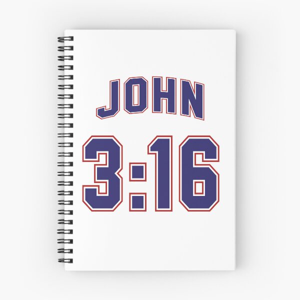 Item preview, John 3:16 Football Jersey Style - White Background designed and sold by joshcartoonguy.